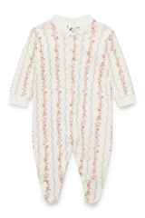 BABY SLEEPSUIT | FLORAL STRIPE