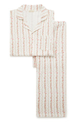 WOMENS CLASSIC PYJAMA SET | FLORAL STRIPE
