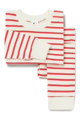 CLASSIC PYJAMA SET | RED & OATMEAL BRETON
