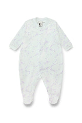 BABY SLEEPSUIT | LILAC MOON & STARS