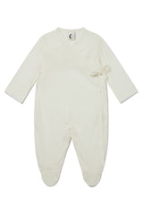 ORGANIC NEWBORN KIMONO | CREAM POINTELLE