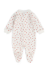 BABY SLEEPSUIT | RED STAR & DOT