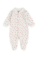 BABY SLEEPSUIT | RED STAR & DOT