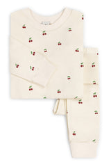 KIDS CLASSIC PYJAMA SET | CHERRY ON OATMEAL