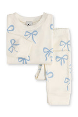 KIDS CLASSIC PYJAMA SET | BLUE BOWS