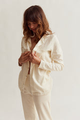 WOMENS CLASSIC PYJAMA SET | BUTTERMILK