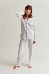 WOMENS CLASSIC PYJAMA SET | GINGHAM MIST