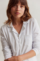 WOMENS CLASSIC PYJAMA SET | GINGHAM MIST