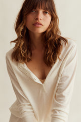 WOMENS HENLEY & SHORTS PYJAMAS | POINTELLE