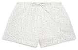 WOMENS BOXERS | WHITE FLORAL MUSLIN
