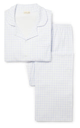 WOMENS CLASSIC PYJAMA SET | GINGHAM MIST