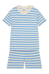 KIDS SHORTIE SET | FRENCH BLUE STRIPE