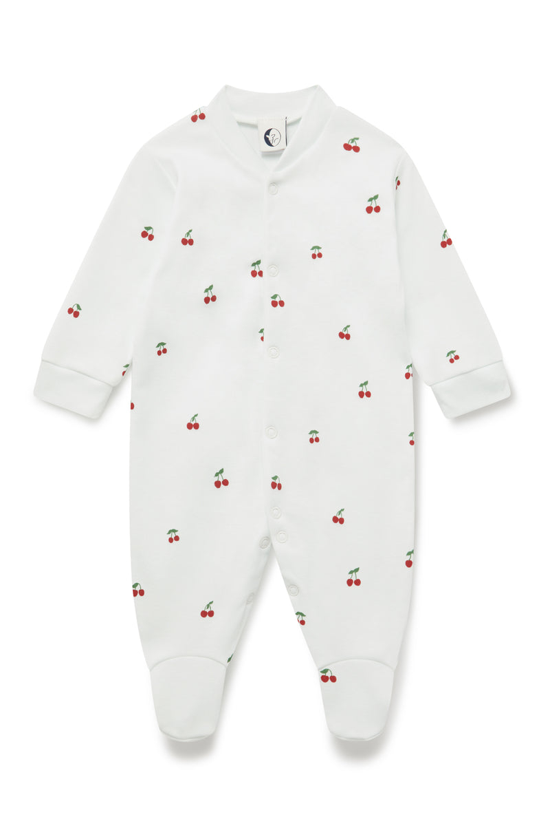 BABY SLEEPSUIT | CHERRIES