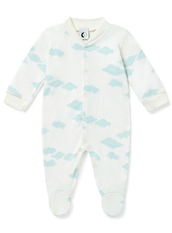 BABY SLEEPSUIT | TURQUOISE CLOUD