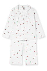 GIRLS BLOUSE & WIDE TROUSER PYJAMA SET | CHERRIES