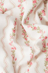 WOMENS CLASSIC PYJAMA SET | FLORAL STRIPE