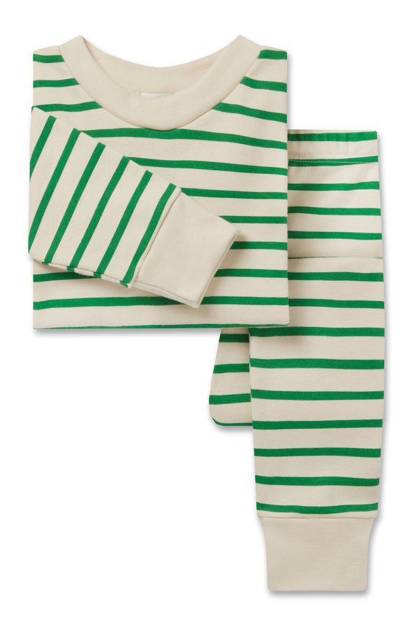 KIDS CLASSIC PYJAMA SET | GREEN BRETON