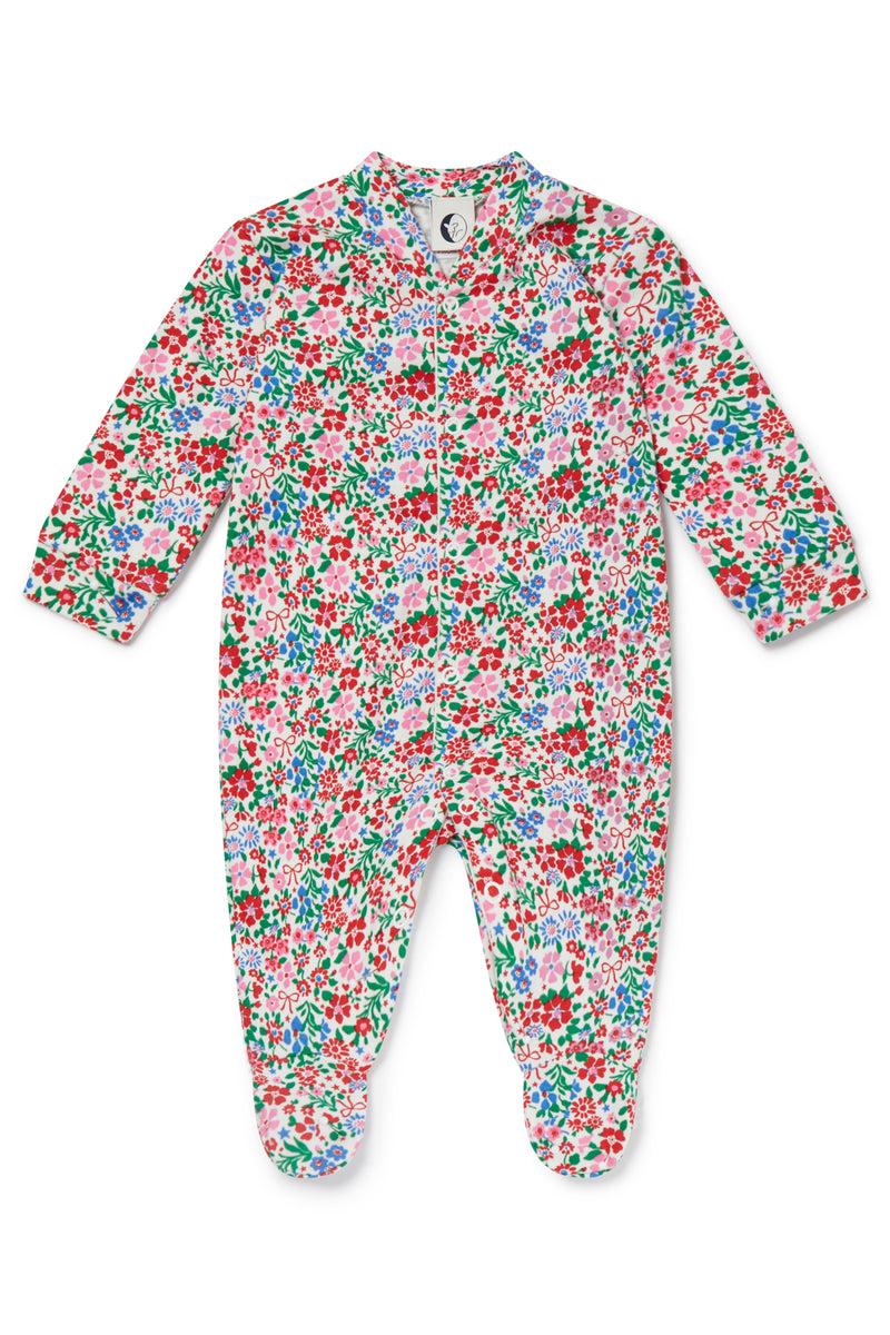 BABY SLEEPSUIT | FESTIVE FLORAL