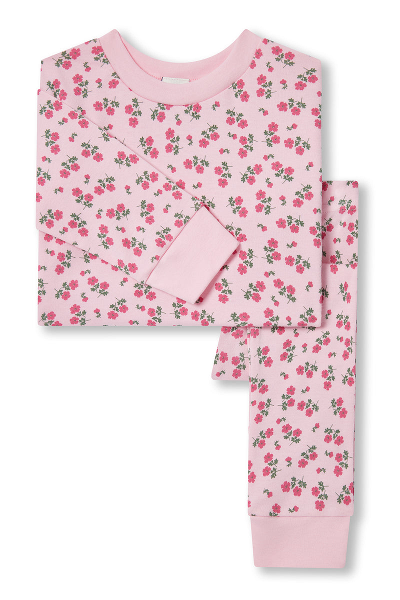 KIDS CLASSIC PYJAMA SET | PINK TEA FLORAL