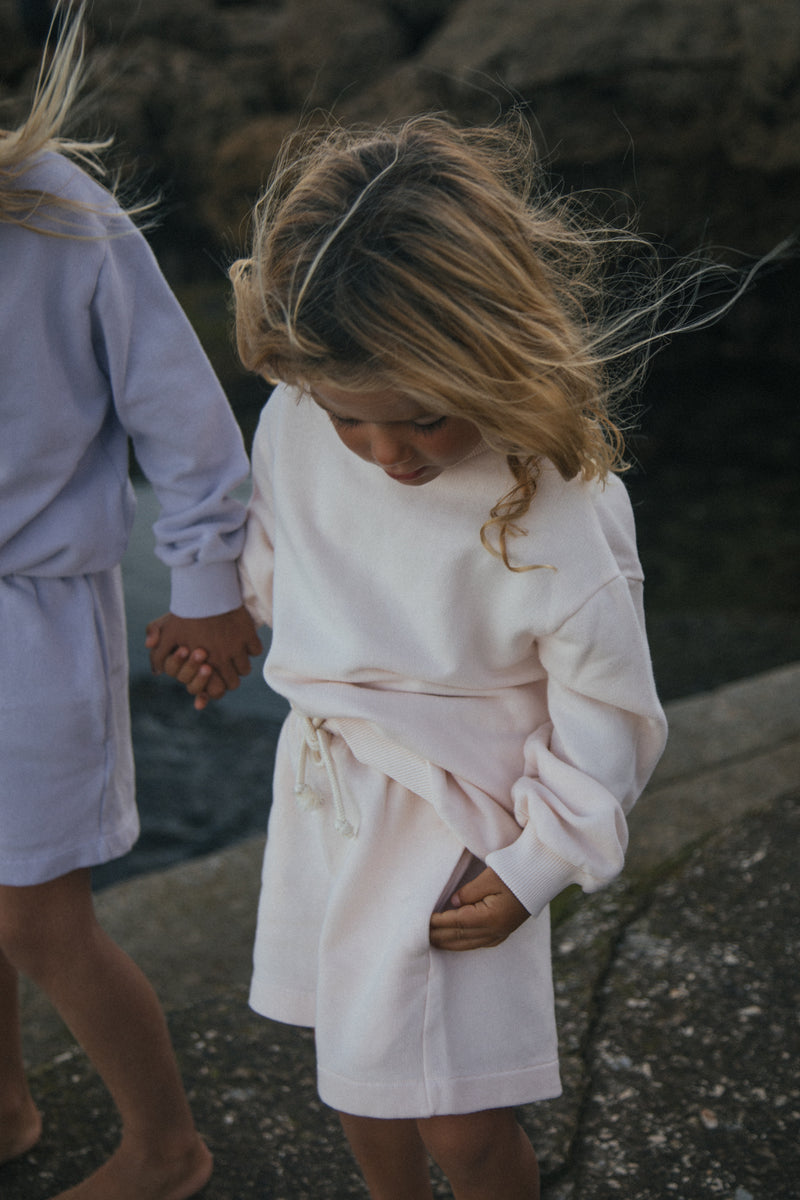 KIDS SWEAT & SHORT SET | POWDER PUFF