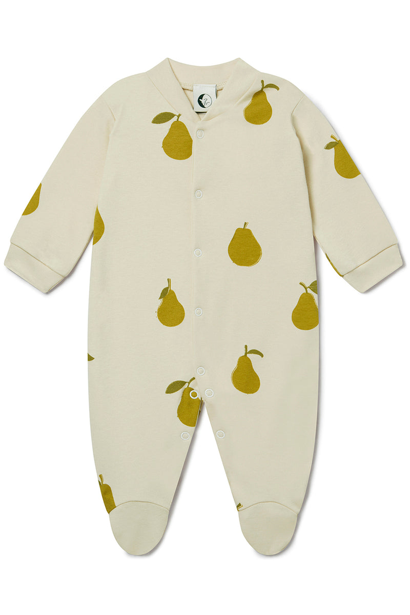 BACK IN STOCK | BABY SLEEPSUIT | PEAR