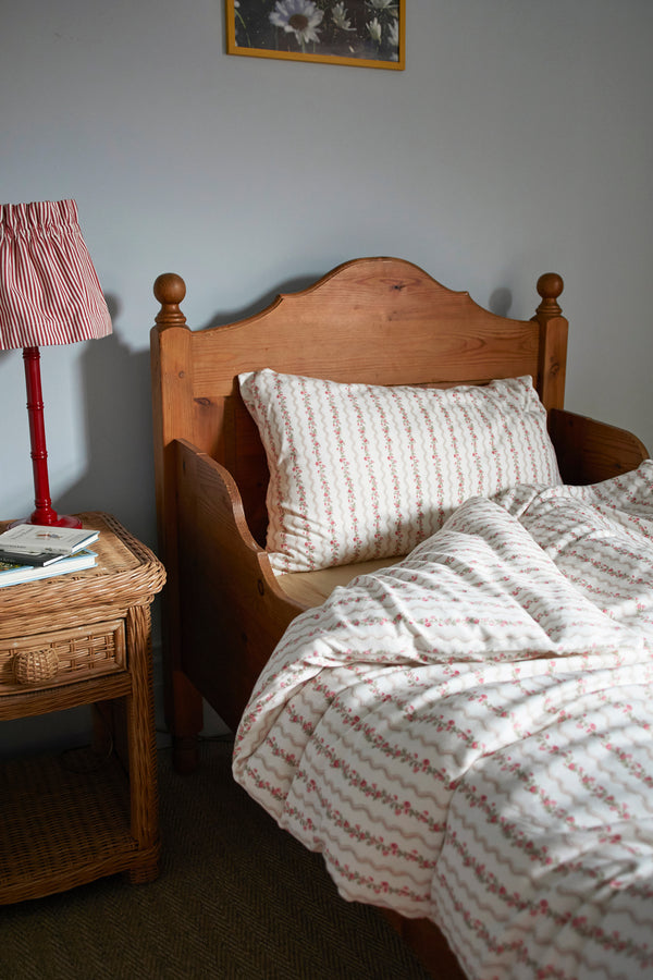 DUVET & PILLOW SET | FLORAL STRIPE