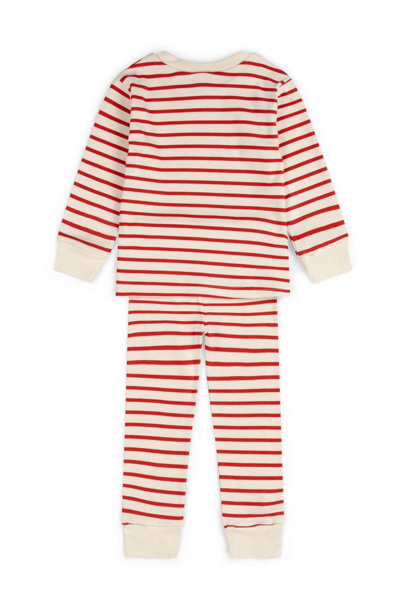 CLASSIC PYJAMA SET | RED & OATMEAL BRETON