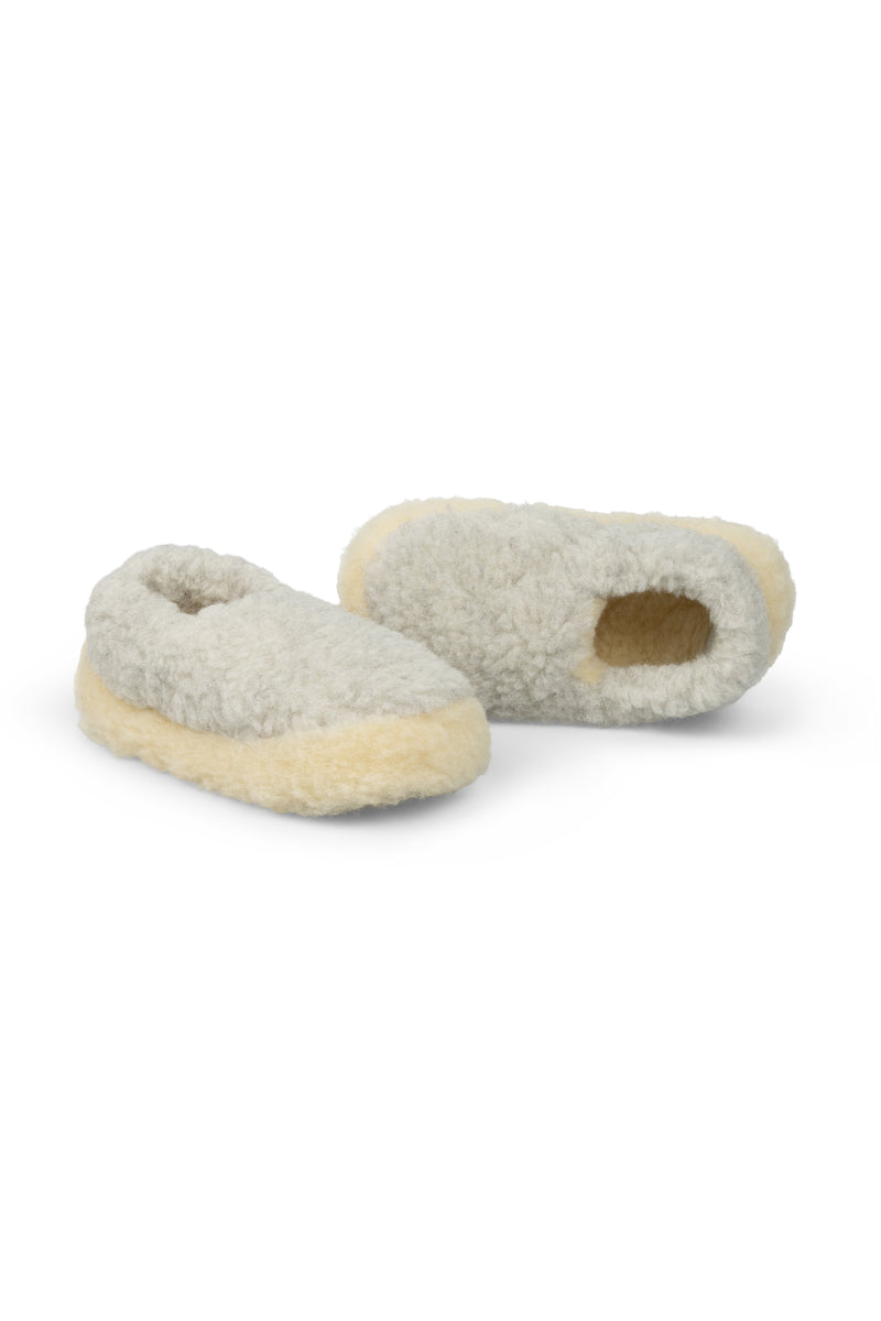 WOMENS WOOL SLIPPERS | ARCTIC GREY