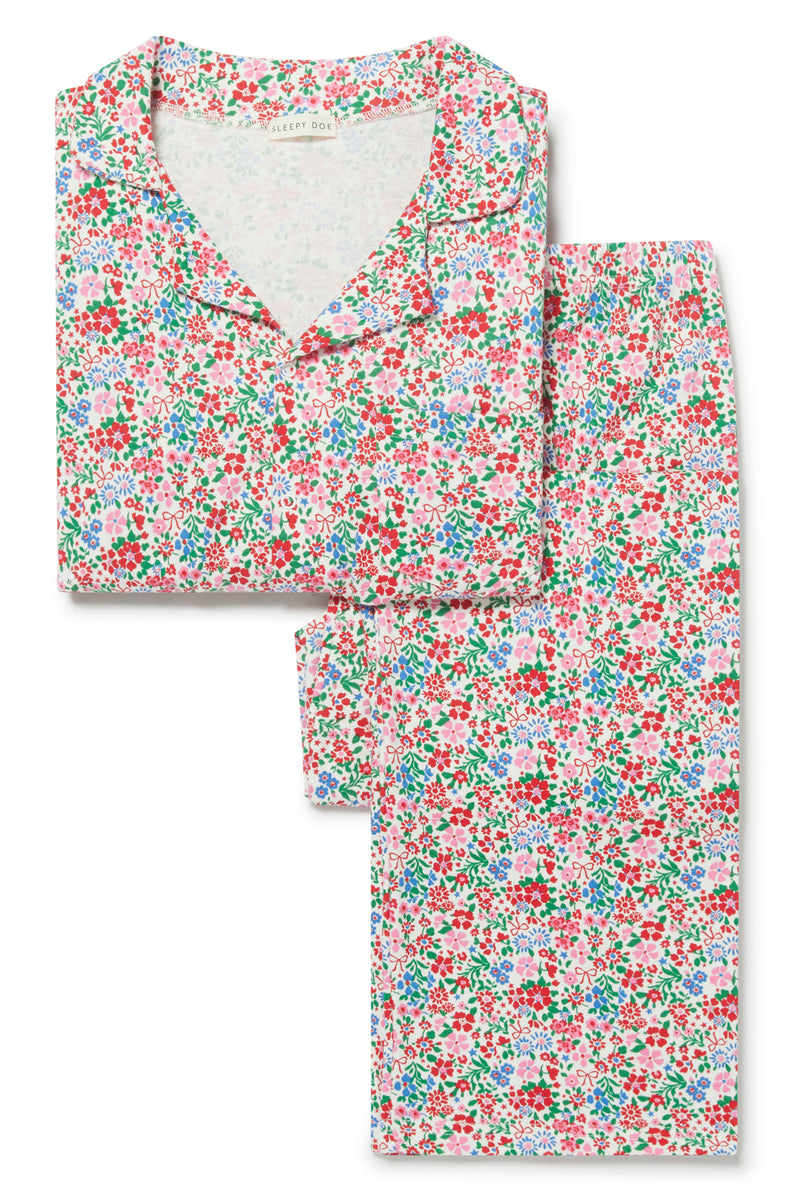 WOMENS CLASSIC PYJAMA SET | FESTIVE FLORAL