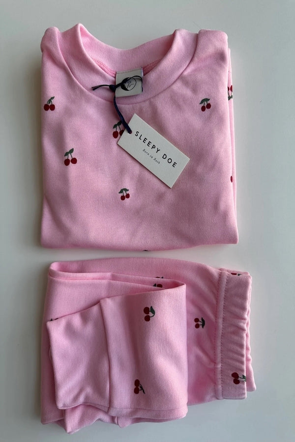 KIDS CLASSIC PYJAMA SET | PINK CHERRIES