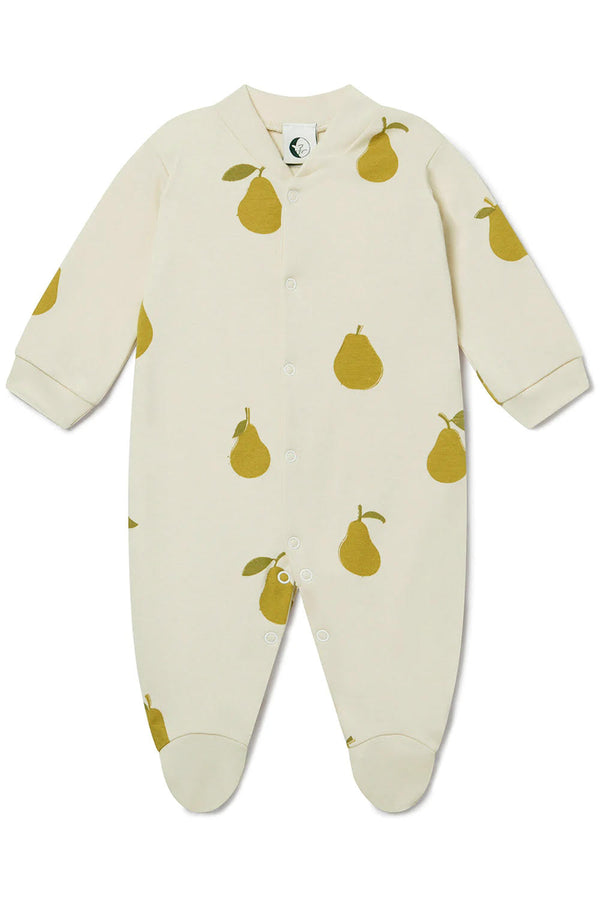 BACK IN STOCK | BABY SLEEPSUIT | PEAR