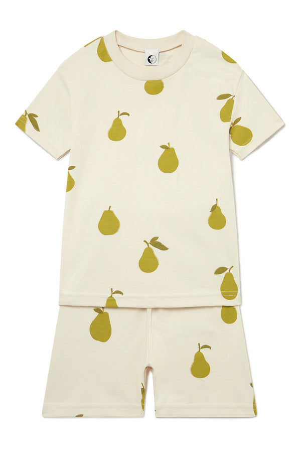 KIDS SHORTIE PYJAMA SET | PEAR