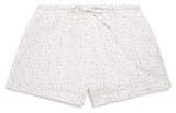 WOMENS BOXER | WHITE FLORAL MUSLIN